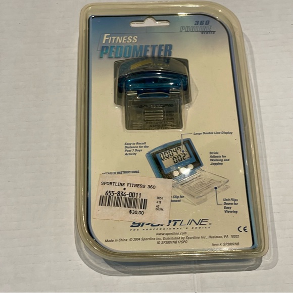 2004 SPORTLINE 360 Fitness Pedometer Proline NEW - Picture 2 of 3